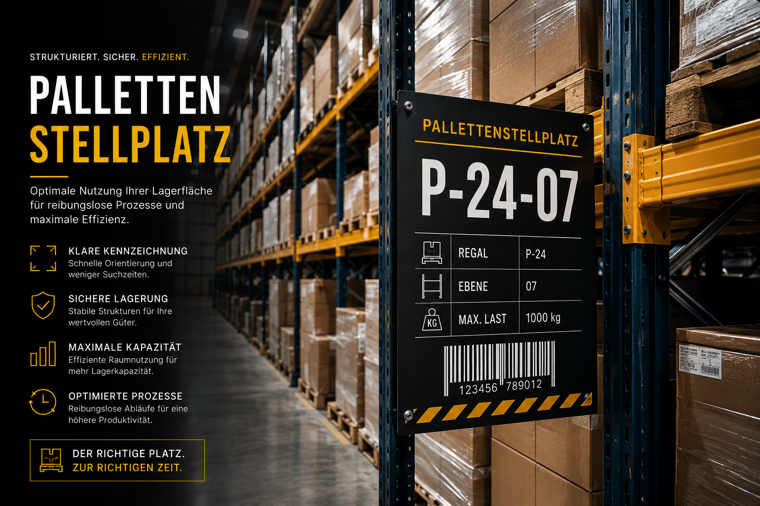 Palettenstellplatz - Auf Anfrage